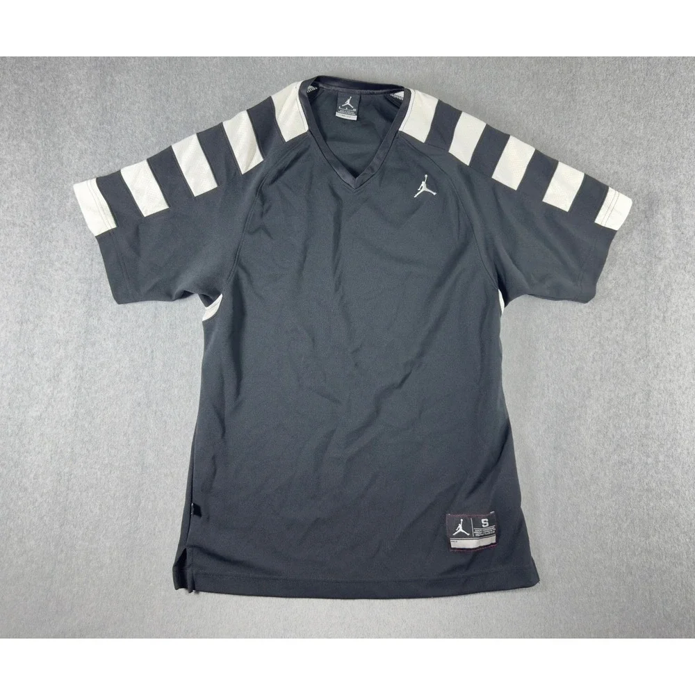 Jordan‎ Shirt Mens Small Black Dri FIT Jumpman Long Sleeve Basketball Sport Nike